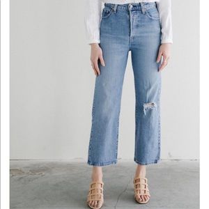 NWT Levi's RIBCAGE HIGH STRAIGHT JEANS SZ 25